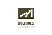Dominoes vector logo design