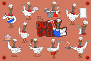 The Duck Cafe illustrations
