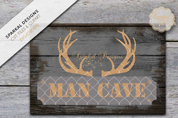 Man Cave with Antlers
