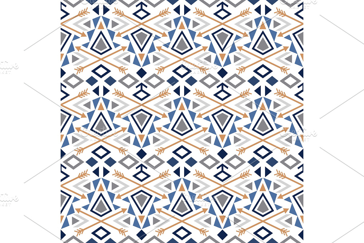 Geometric pattern with triangles in Illustrations - product preview 8