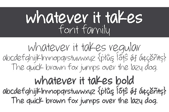 Whatever it Takes Font Family in Script Fonts - product preview 1