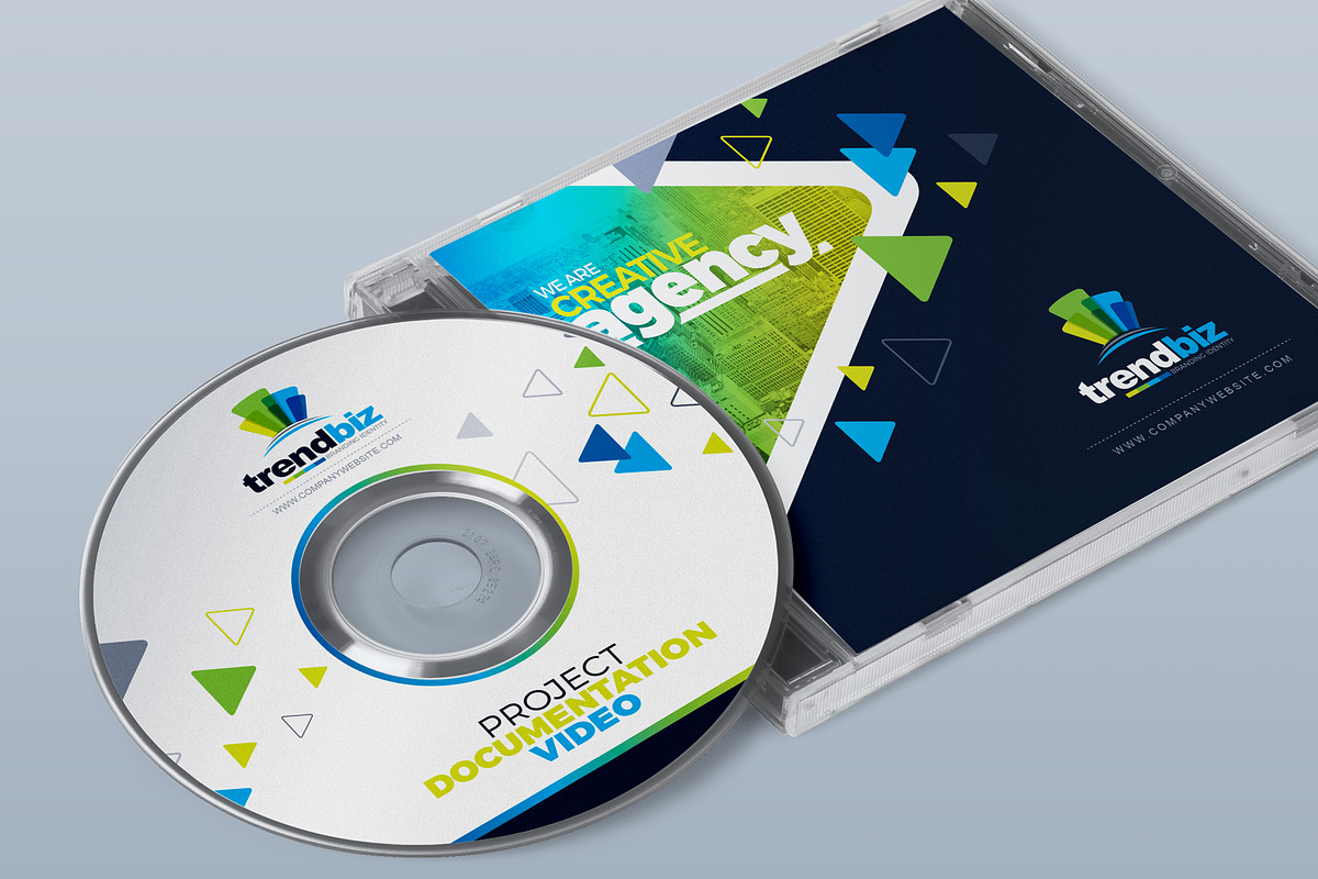 CD Cover Template in Stationery Templates - product preview 8