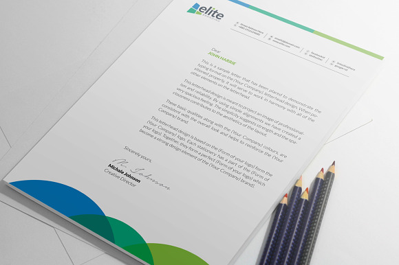 MS Word Letterhead Template in Stationery Templates - product preview 1