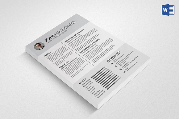 Clean Resume/CV in Resume Templates - product preview 3