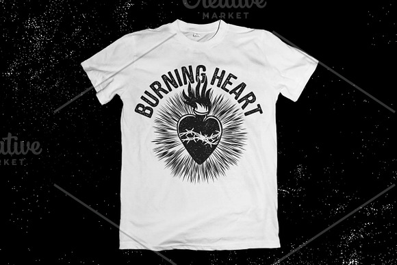 BURNING HEART in Illustrations - product preview 1