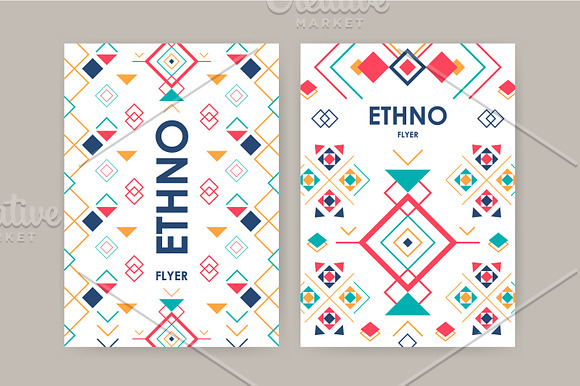 Geometric elements in ethnic style in Illustrations - product preview 3