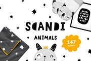 Scandinavian Animals - Nursery print