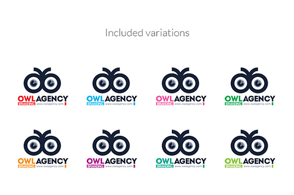 Owl Eye Logo Template in Logo Templates - product preview 3