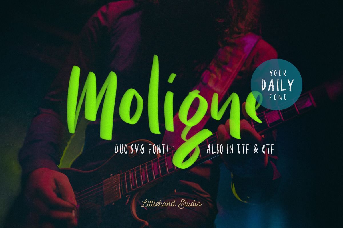 Moligne - SVG Font Duo (40% OFF) in Script Fonts - product preview 8