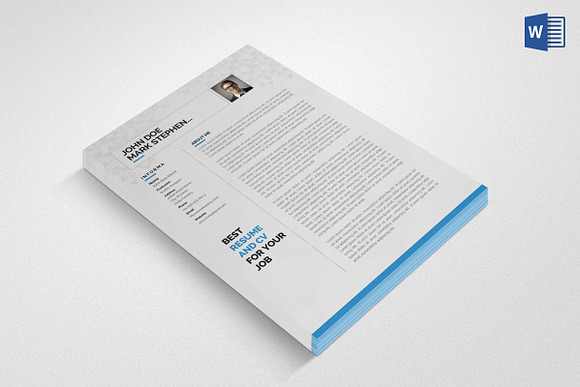 Resume/CV (2 Page) in Resume Templates - product preview 4