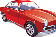 Red Classic Retro Car