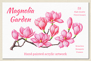 Magnolia. Hand Painted Collection