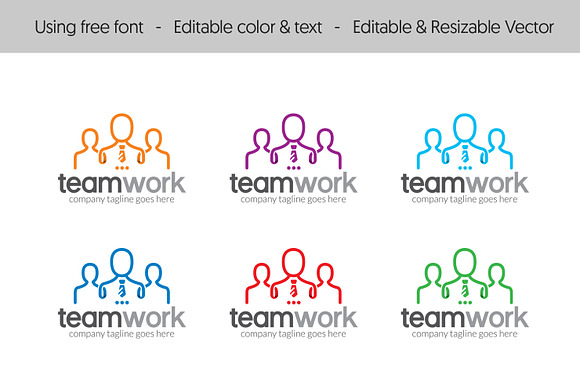People Team Logo Template in Logo Templates - product preview 4