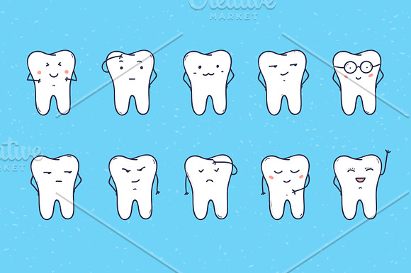 Funny teeth in Illustrations - product preview 1