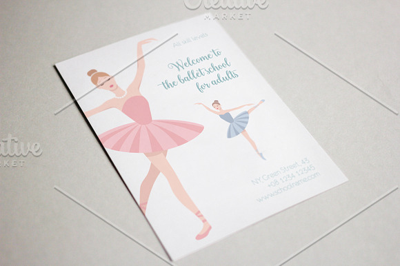 Set of ballet dancer in Illustrations - product preview 4