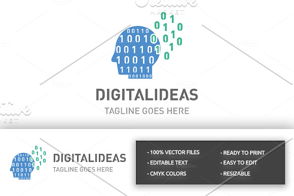 Digital Ideas Logo in Logo Templates - product preview 2