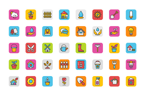 168 Nature Vector Icons in Graphics - product preview 1
