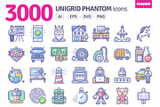 3000 Unigrid Phantom icons
