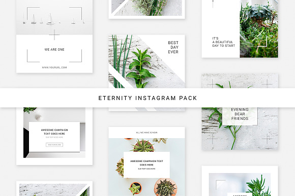 Eternity Instagram Pack in Instagram Templates - product preview 3