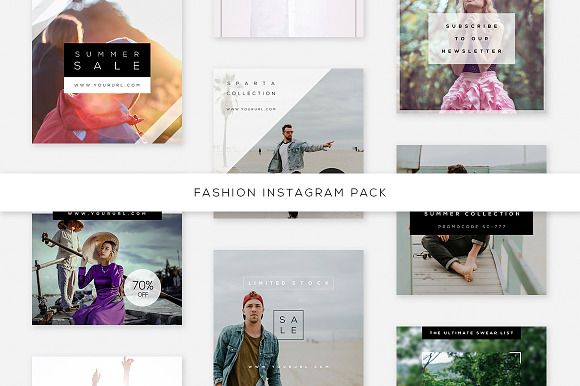 Fashion Instagram Pack in Instagram Templates - product preview 3