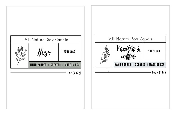 Candle Label Templates in Stationery Templates - product preview 3