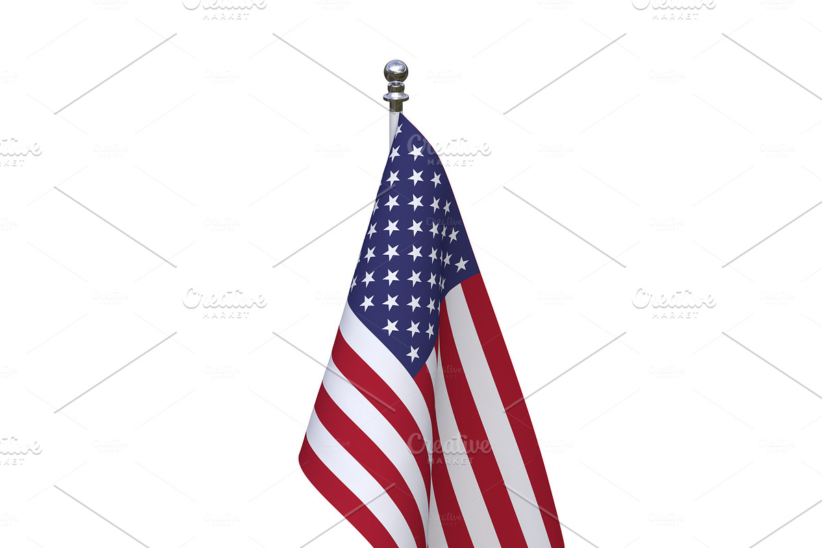 little USA flag in Illustrations - product preview 8