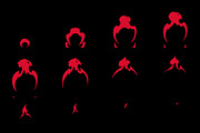 Explosion special effect fx animation frames sprite sheet. Clear explosion frames for flash animation in games, video and cartoon.