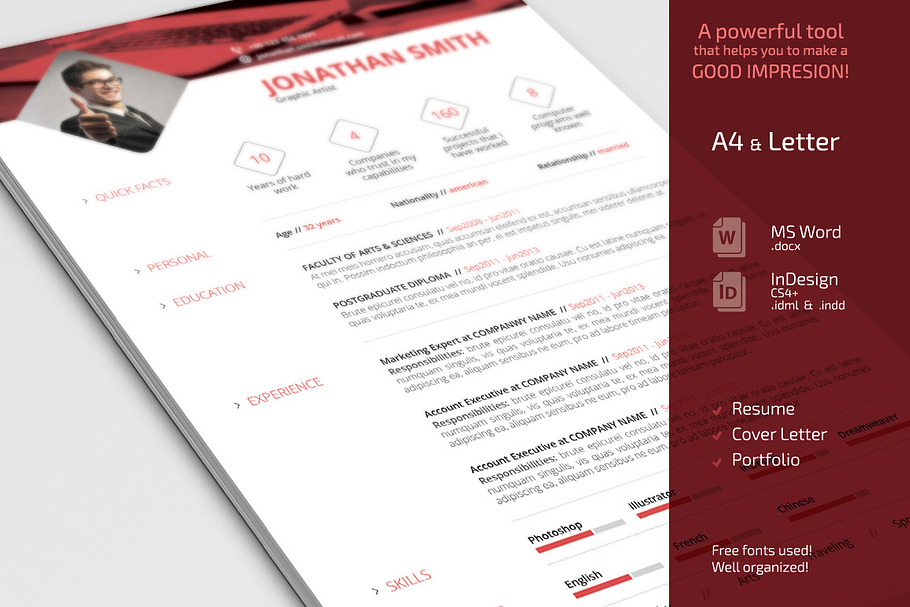 Simple Resume in Resume Templates - product preview 8