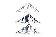 Hand Drawn Mountains Pack