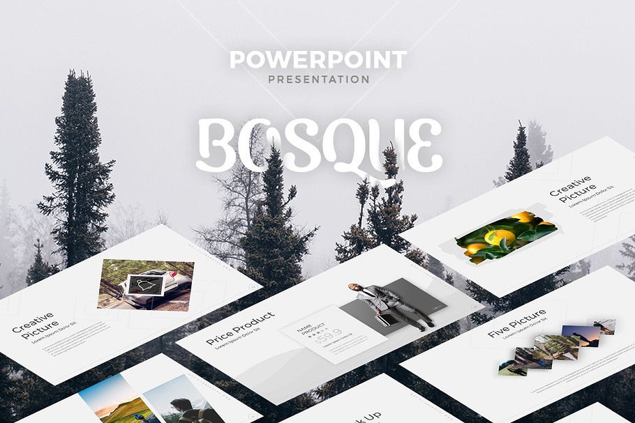 BOSQUE - Creative Template in PowerPoint Templates - product preview 8