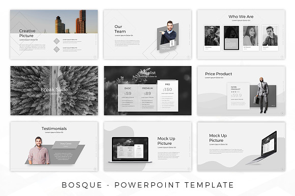 BOSQUE - Creative Template in PowerPoint Templates - product preview 5