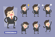Vector Set of Businessman Characters