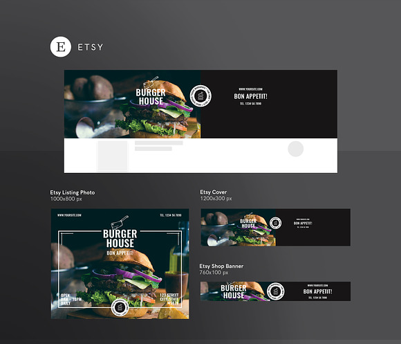 Branding Pack | Burger House in Branding Mockups - product preview 11