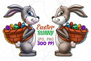 Easter Bunny Carrying Eggs