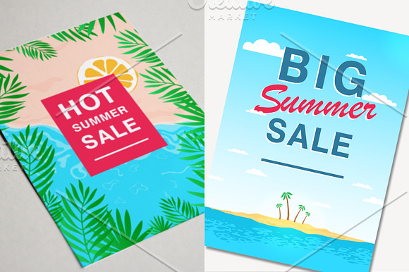 Set with poster on summer sale in Objects - product preview 3