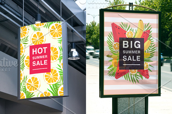 Set with poster on summer sale in Objects - product preview 4
