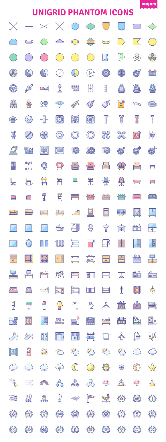 3000 Unigrid Phantom icons in Communication Icons - product preview 4