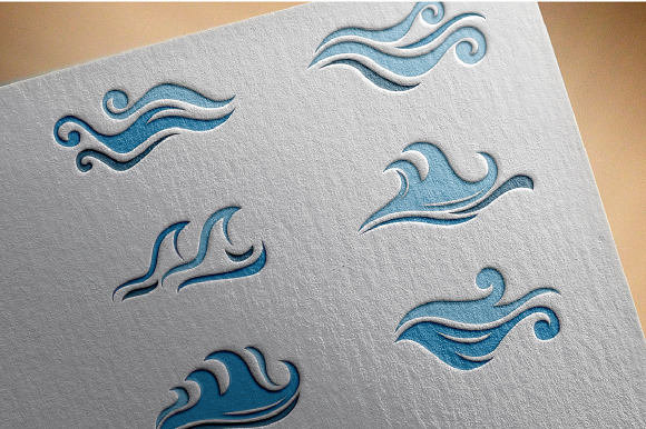 Abstract Wave Ocean Water Isolated in Illustrations - product preview 1