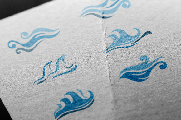 Abstract Wave Ocean Water Isolated in Illustrations - product preview 2