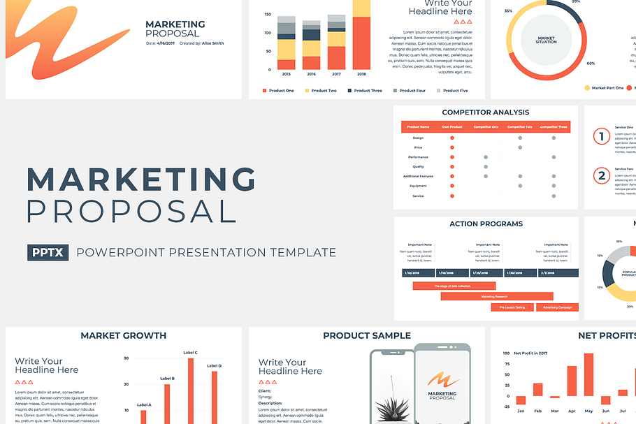 Marketing Proposal PowerPoint in PowerPoint Templates - product preview 8