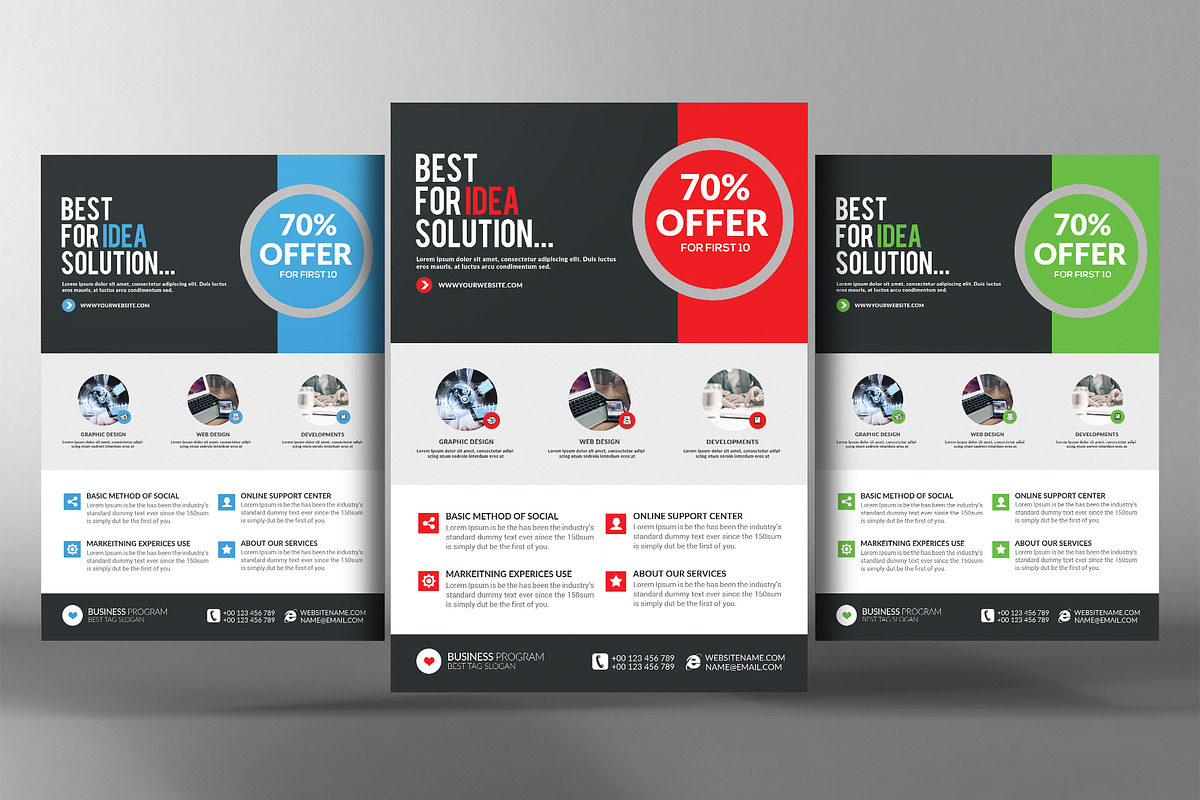 Business Marketing Flyer Template in Flyer Templates - product preview 8