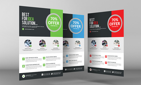 Business Marketing Flyer Template in Flyer Templates - product preview 2