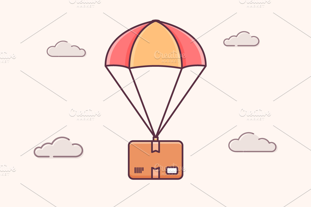 Package Delivery in Illustrations - product preview 8