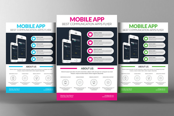 Mobile App Flyer Template