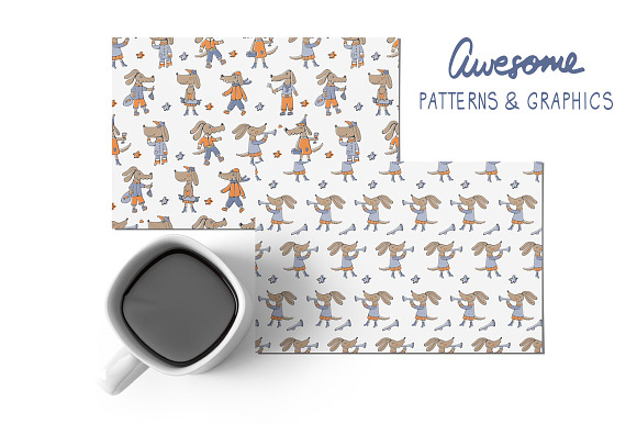Happy dogs in Illustrations - product preview 5