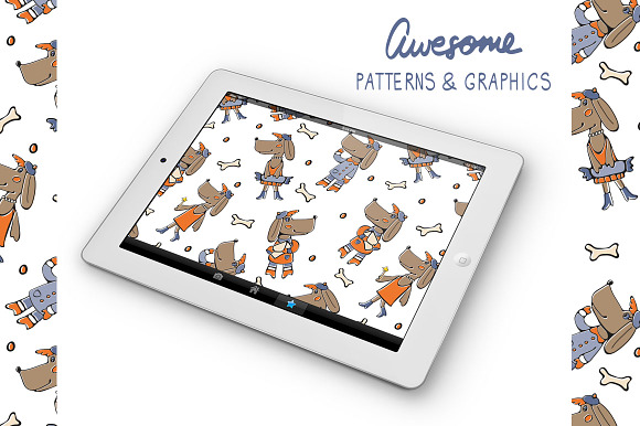 Happy dogs in Illustrations - product preview 6