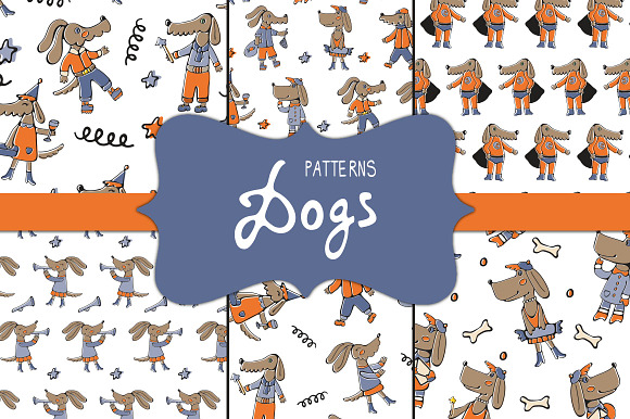 Happy dogs in Illustrations - product preview 8