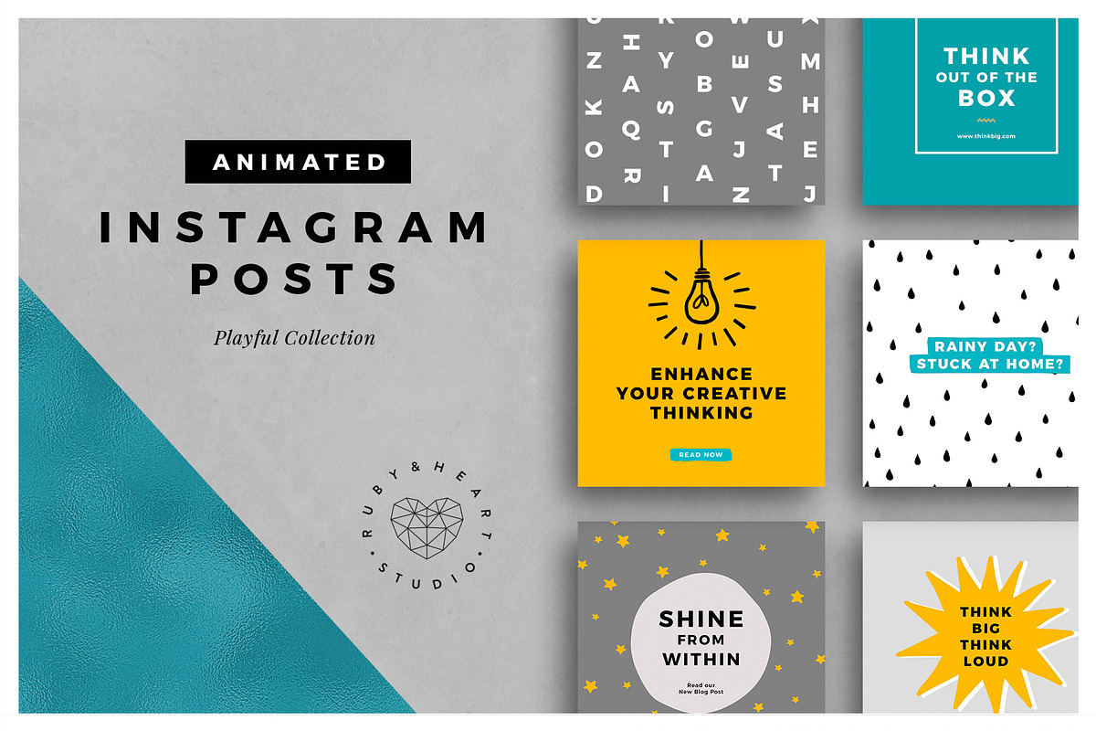 ANIMATED Playful Instagram Posts in Instagram Templates - product preview 8