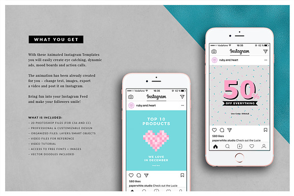 ANIMATED Playful Instagram Posts in Instagram Templates - product preview 1