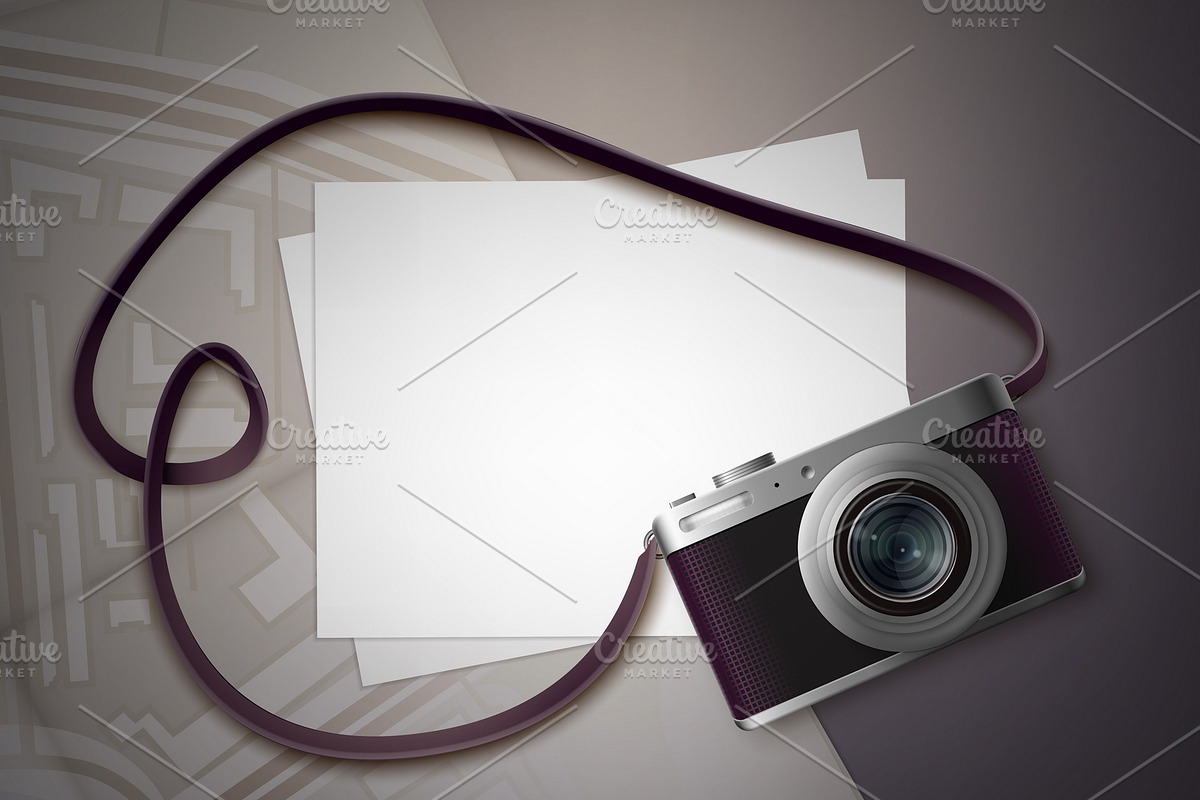 Compact photo camera in Illustrations - product preview 8